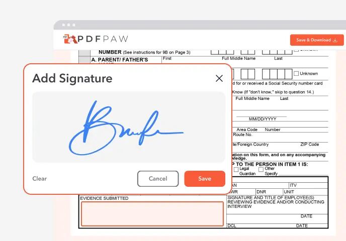 Sign the Form