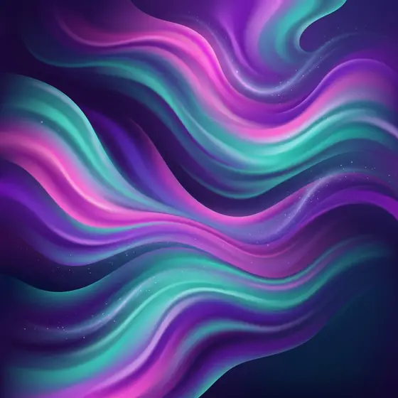 An abstract phone wallpaper of flowing gradient waves in purple, pink and teal